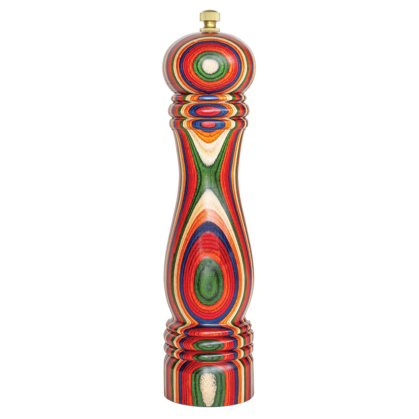 Baltique Marrakesh Collection Pepper Grinder Wooden Refillable Spice and Pepper Mill for Cooking and Serving
