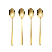 4-Piece Long Handle Stainless Steel Utensil Set