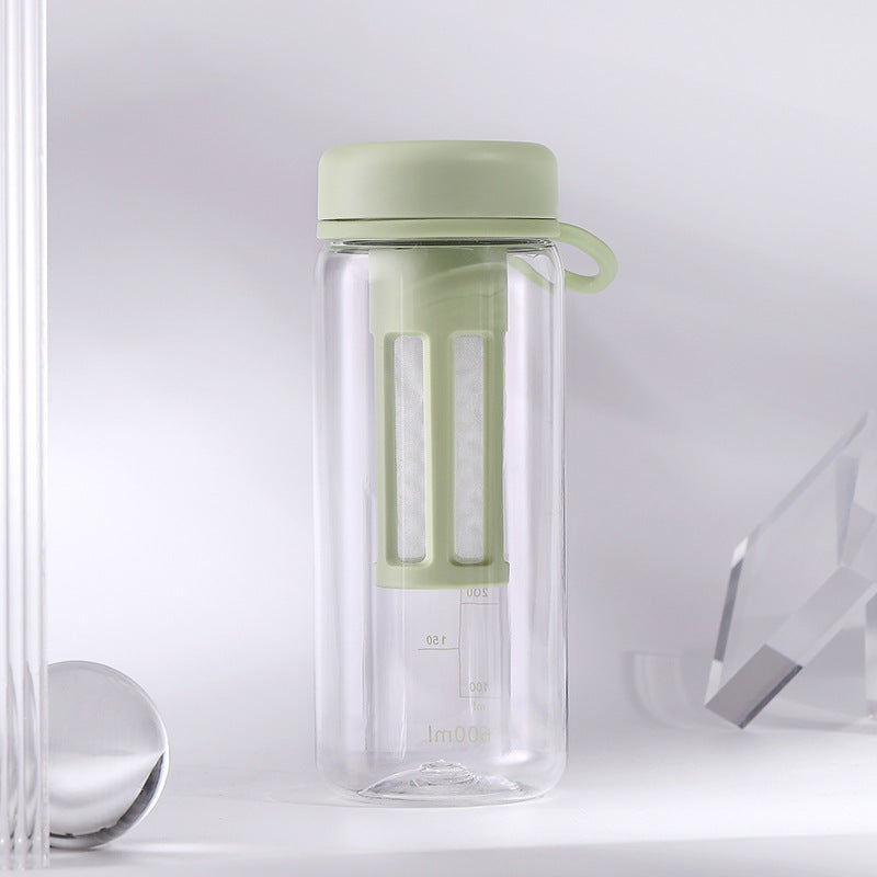 Tragbare Fitness-Wasserflasche mit Teefach
