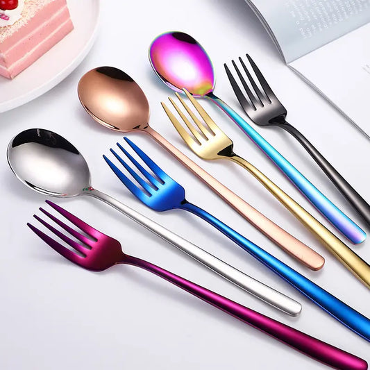 4-Piece Long Handle Stainless Steel Utensil Set
