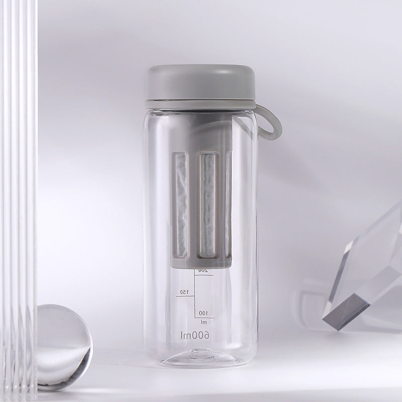 Tragbare Fitness-Wasserflasche mit Teefach