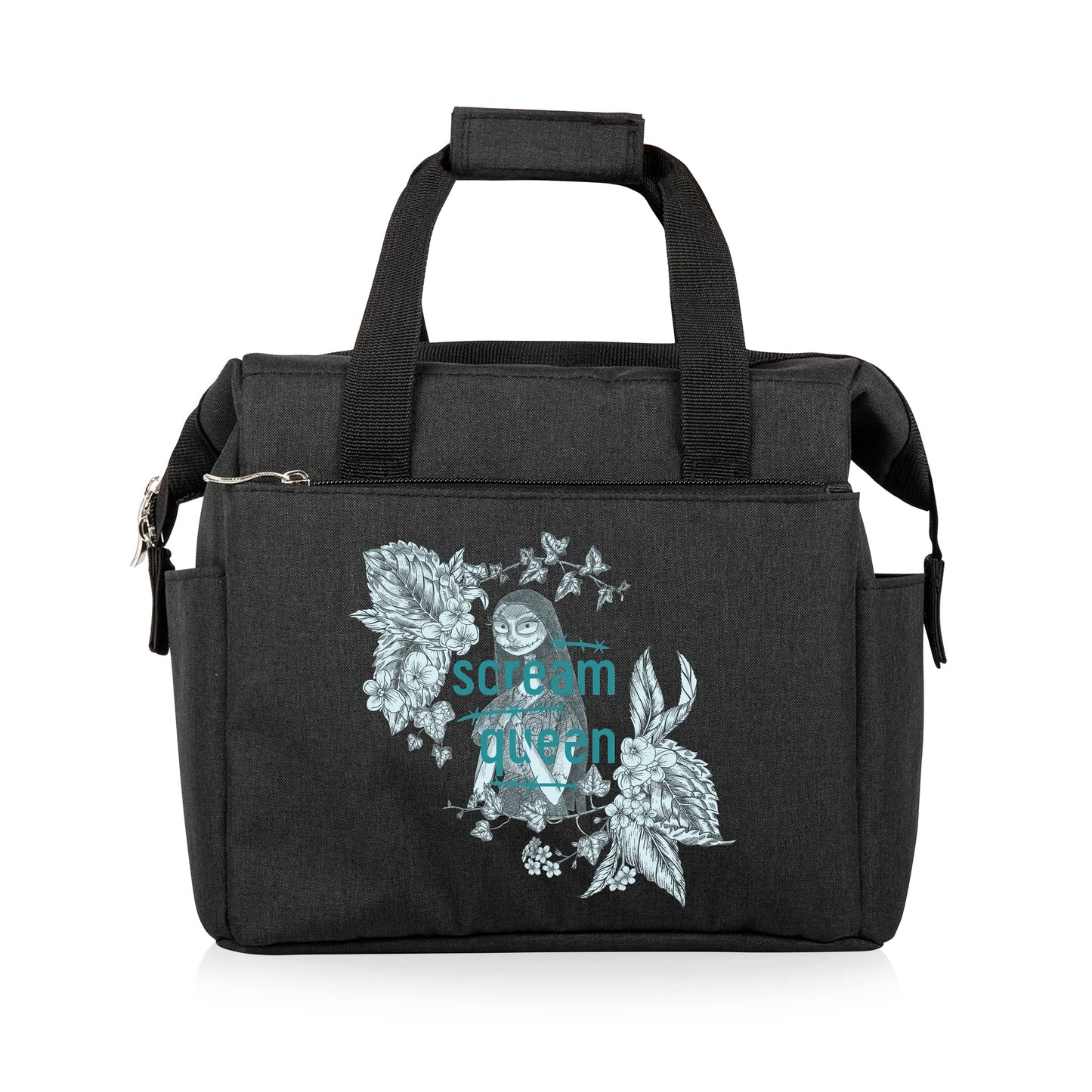 PICNIC TIME Disney Nightmare Before Christmas Sally On The Go Lunch Bag Soft Cooler Lunch Box Insulated Lunch Bag (Black)