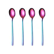 4-Piece Long Handle Stainless Steel Utensil Set