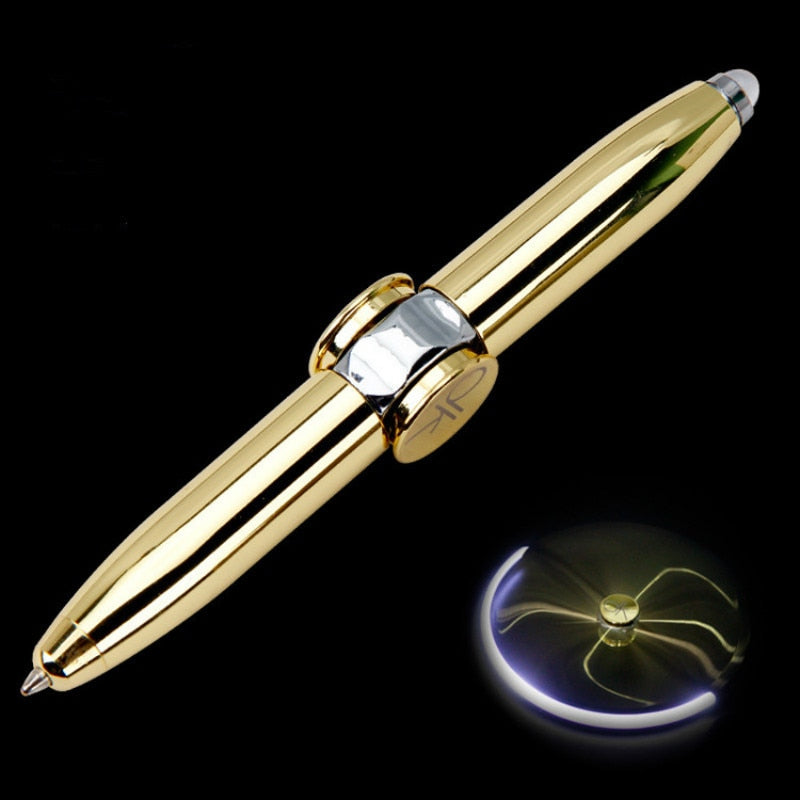 Multifunctional Fidget Spinner Pen with LED Light