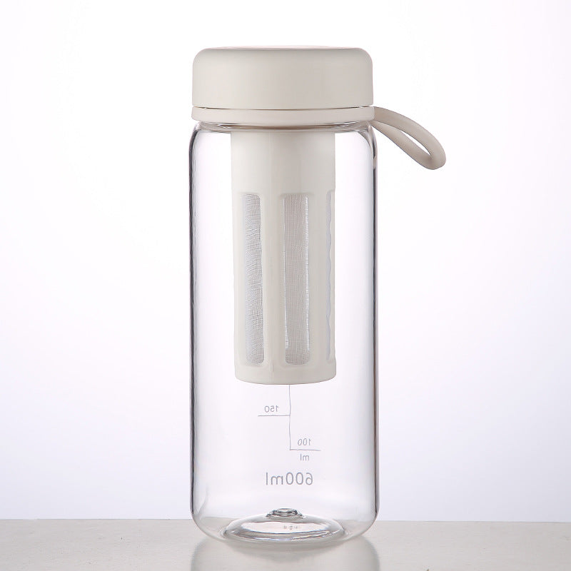 Tragbare Fitness-Wasserflasche mit Teefach