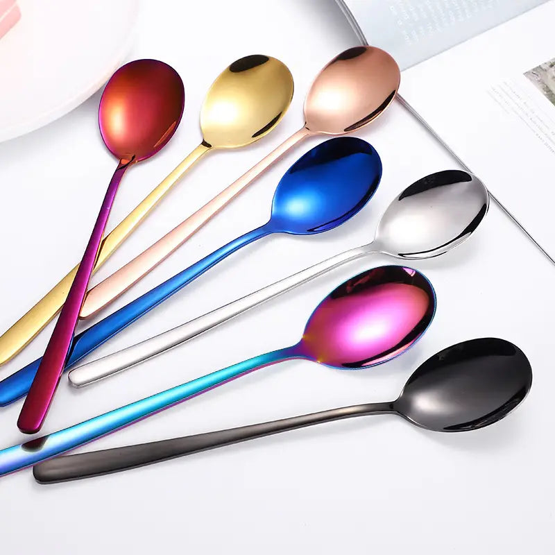 4-Piece Long Handle Stainless Steel Utensil Set