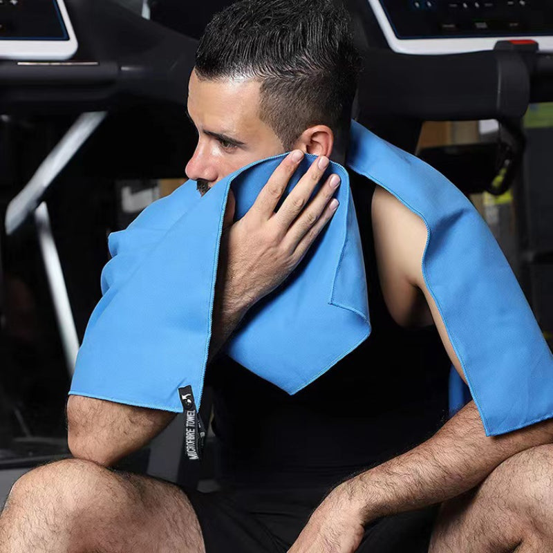 Schnelltrocknendes dickes Mikrofaser-Fitnesshandtuch