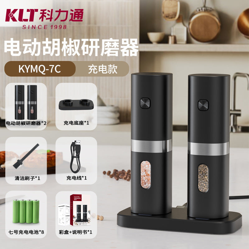Electric Pepper Grinder by KLT - Popular Seasoning Bottle