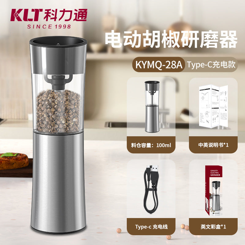 Electric Pepper Grinder by KLT - Popular Seasoning Bottle